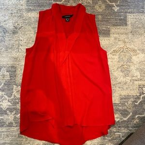 Red Sleeveless Top